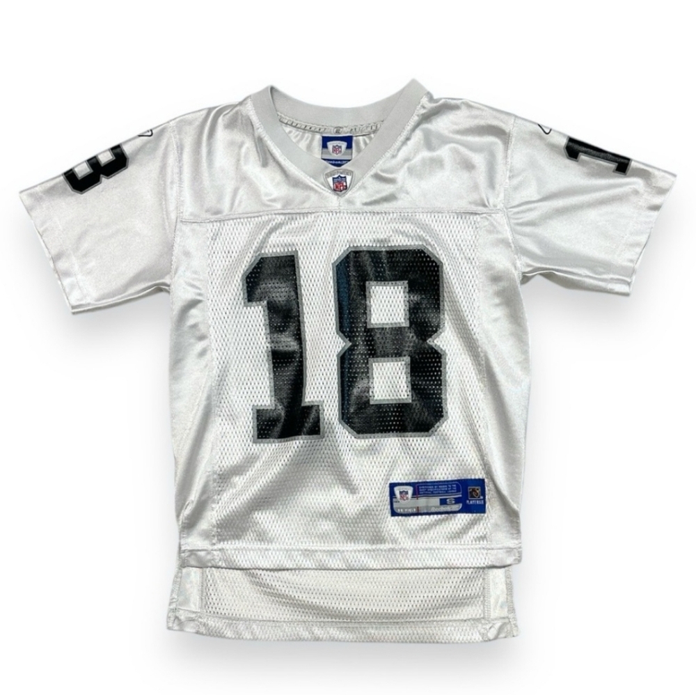 REEBOK 2005-2006 Oakland Raiders Randy Moss Jersey White VINTAGE
